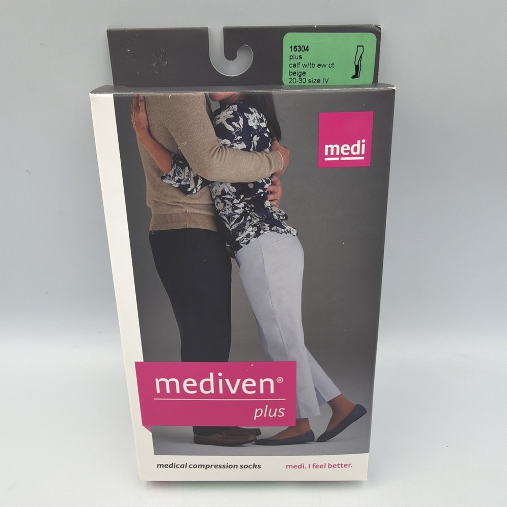 Medi Mediven Plus 16304 Closed Toe Compression Socks 20-30 mmHg Size IV